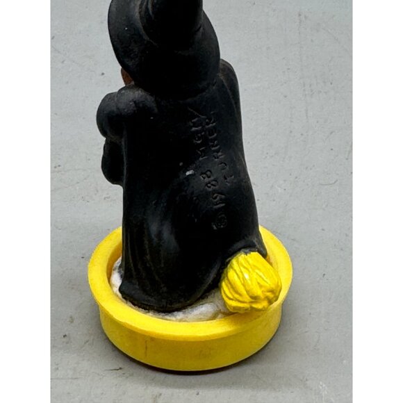 Vintage 1988 Wizard Of Oz Wicked Witch Figurine Black Hat Green Base stamp READ - Picture 6 of 10